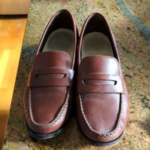 Cole Haan penny loafers in chestnut leather, size 7
